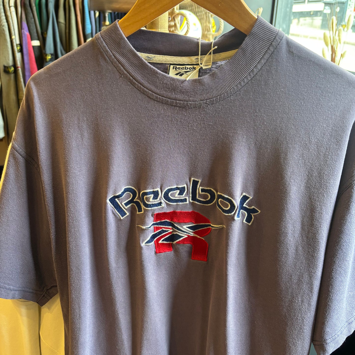 Reebok Spellout Oversized T-Shirt Blue (XL)