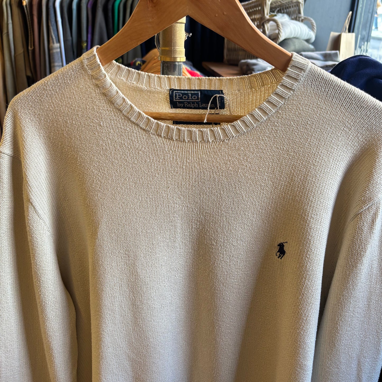 Ralph Lauren Pullover Knit Jumper Cream (XL)