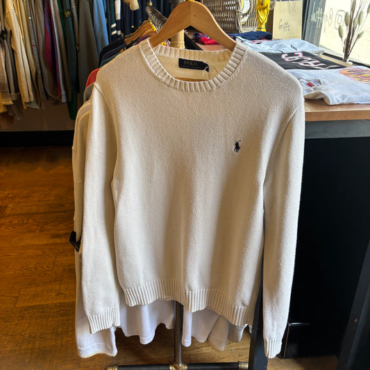 Ralph Lauren Pullover Knit Jumper Cream (Medium)
