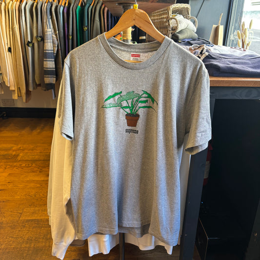 Supreme FW17 Plant Graphic T-Shirt Grey (Medium)