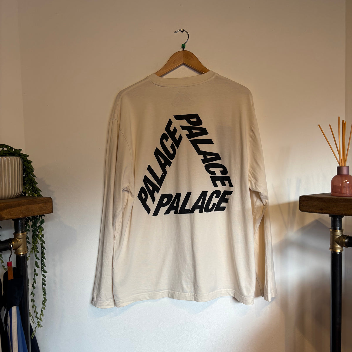 Palace P3 Longsleeve T-Shirt Cream (XL)