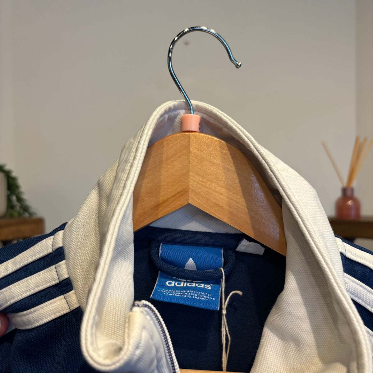 Adidas Zip Track Jacket Navy (Small)