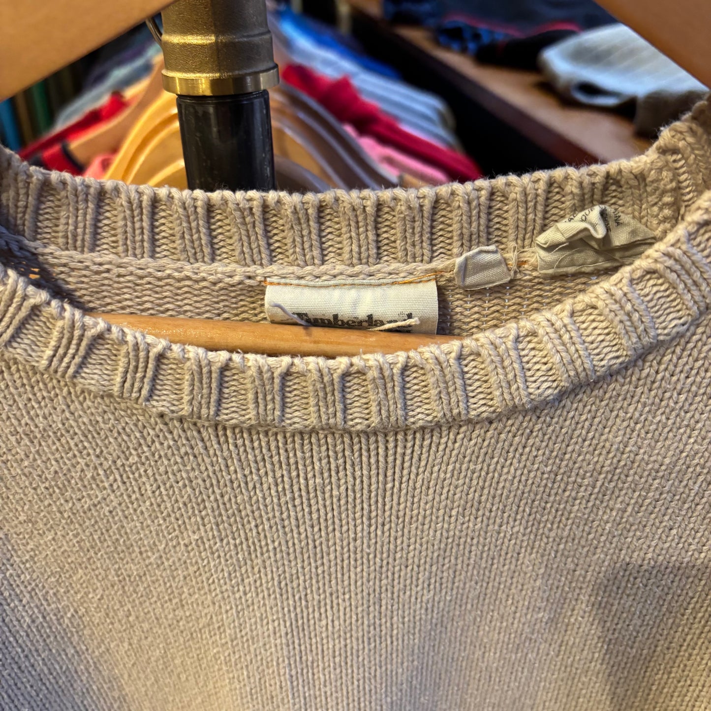 Timberland Pullover Knit Jumper Cream (Large)