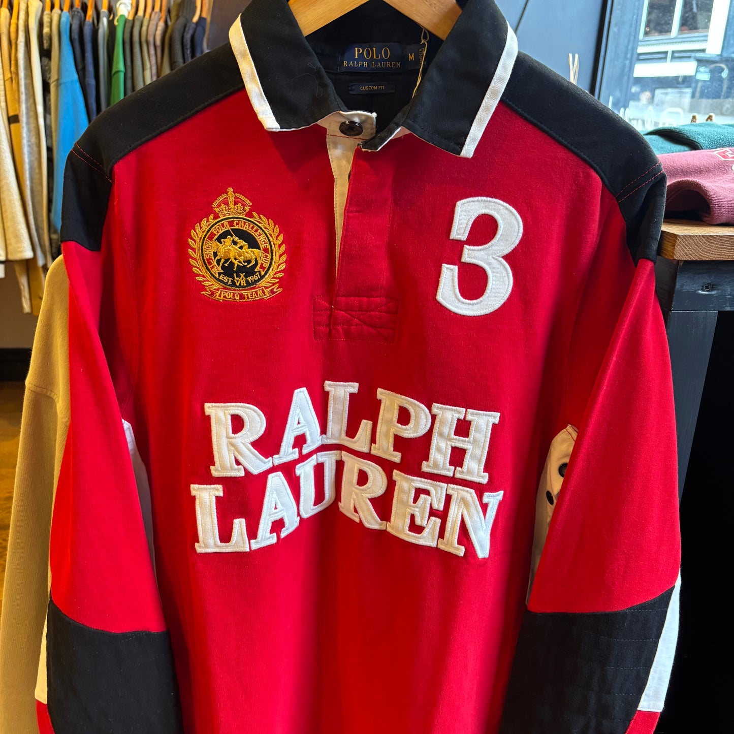 Ralph Lauren Longsleeve Rugby Polo Shirt (Medium)