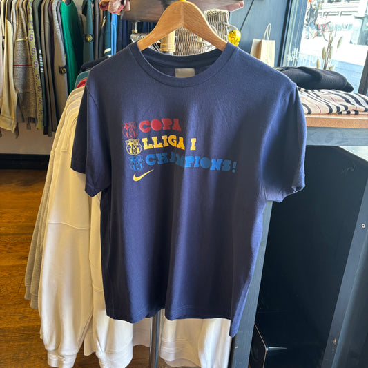 Nike Barcelona 2009 Champions Graphic T-Shirt Navy (Medium)