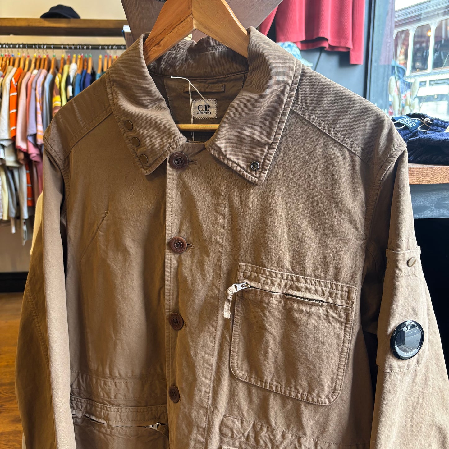 CP Company Mais-B Bronze Chore Jacket Brown (Large)