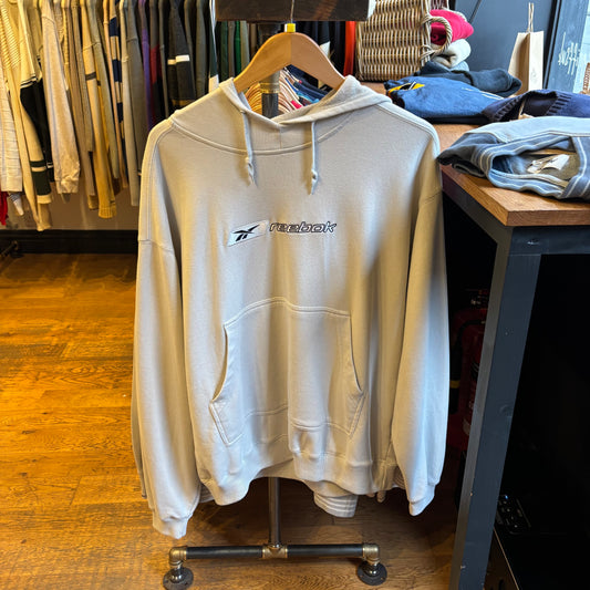 Reebok Spellout Oversized Hoodie Cream (Medium)