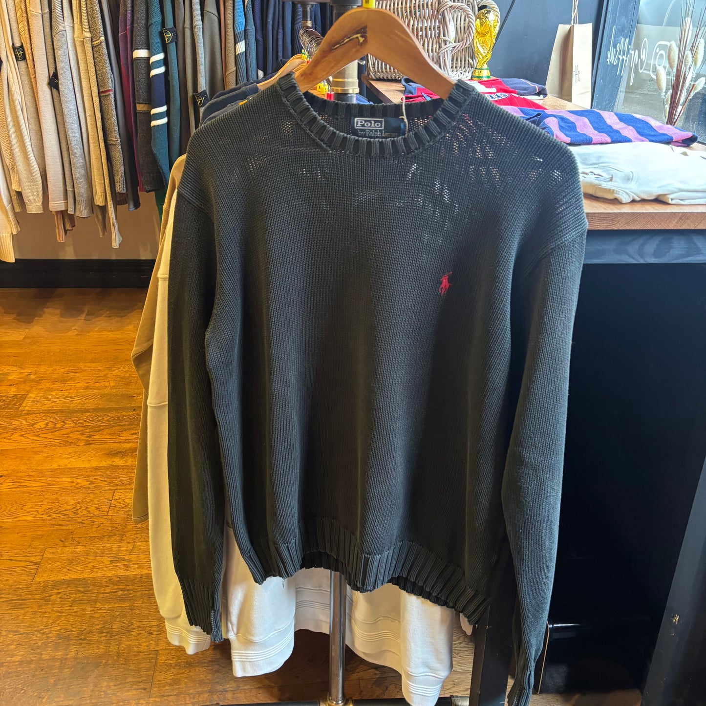 Ralph Lauren Pullover Knit Jumper Black (Medium)