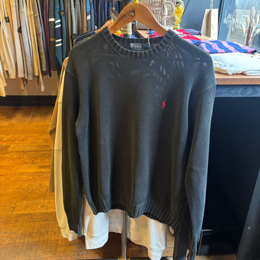 Ralph Lauren Pullover Knit Jumper Black (Medium)