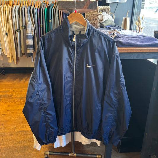 Nike Swoosh Zip Up Track Jacket Navy (Large)