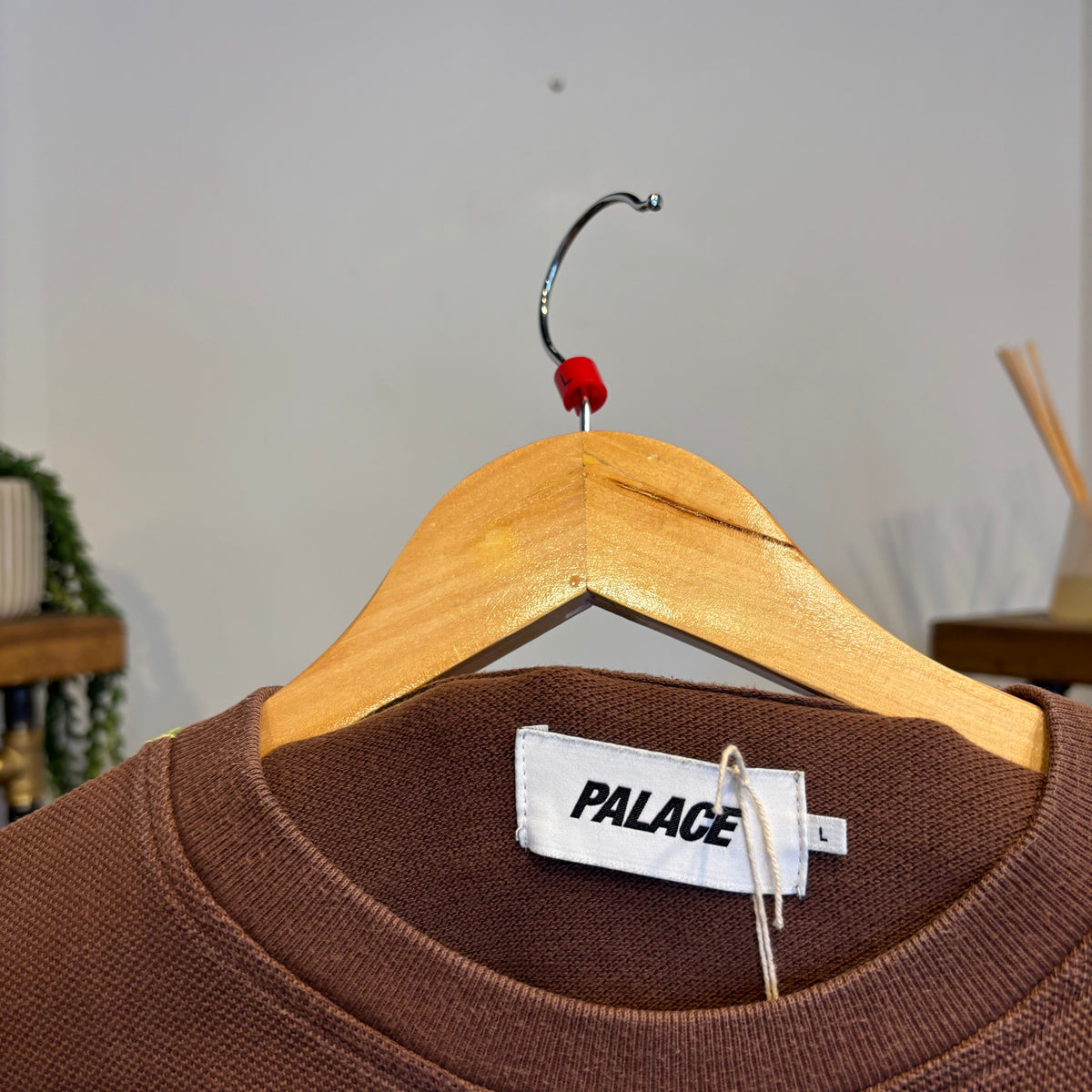 Palace FW24 Relax Stripe Crew Sweatshirt Brown (Large)