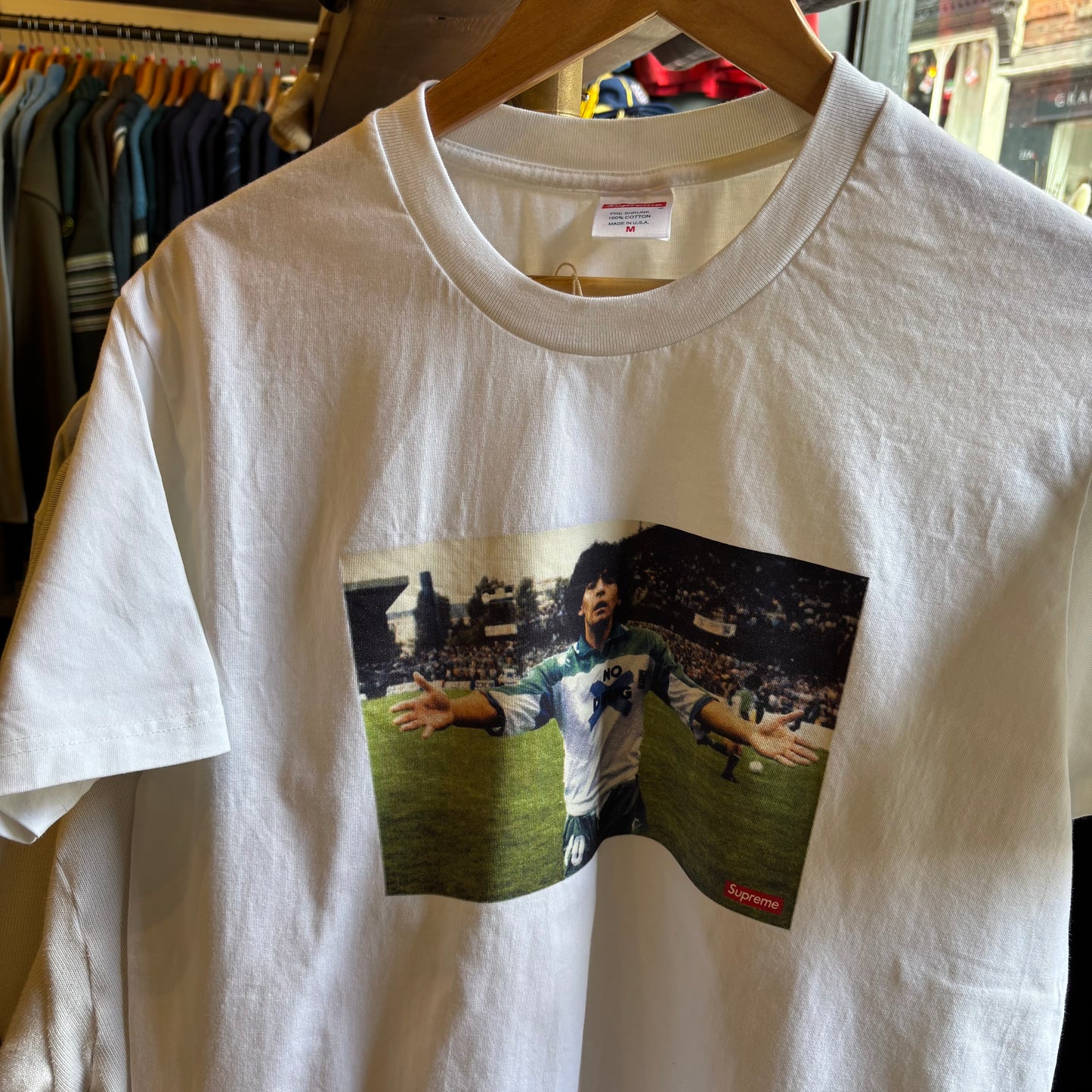 Supreme SS24 Maradona Graphic T-Shirt White (Medium)