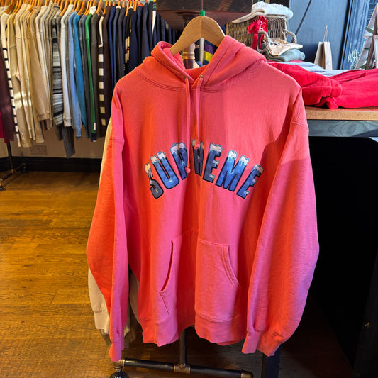 Supreme FW20 Icy Arc Hooded Sweatshirt Coral (XL)