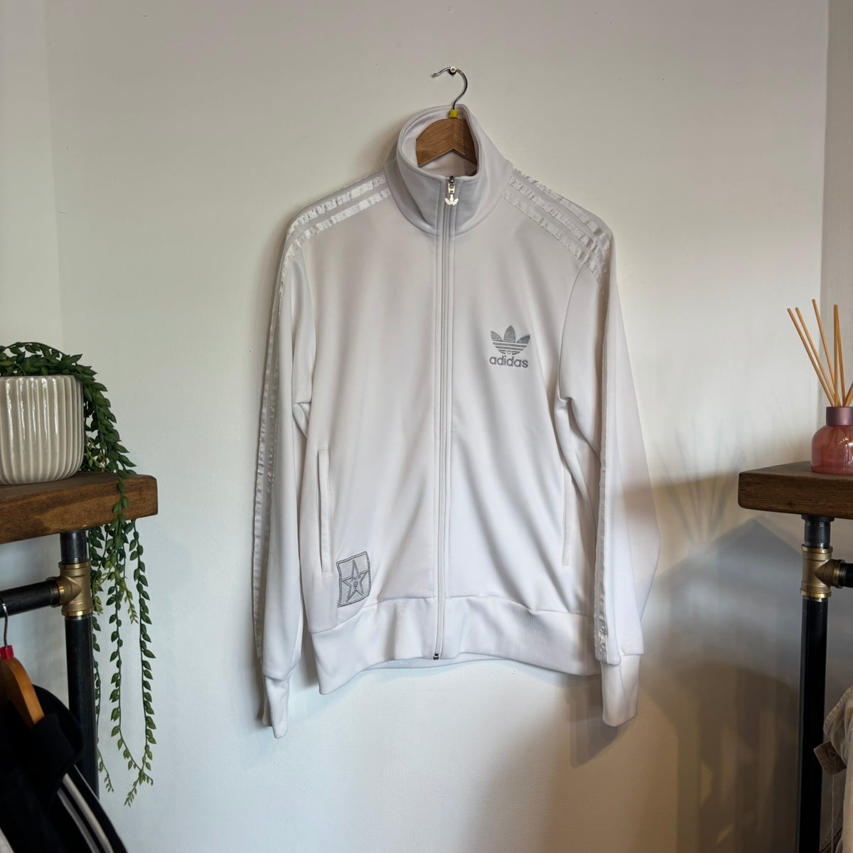 Adidas Superstar Zip Track Jacket White (Medium)