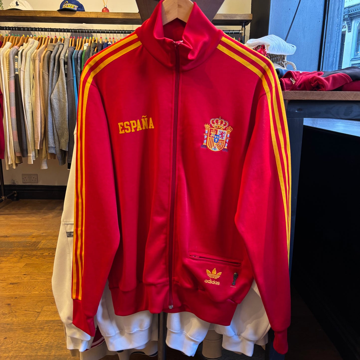 Spain Adidas 2006/07 Track Jacket Red (Medium)