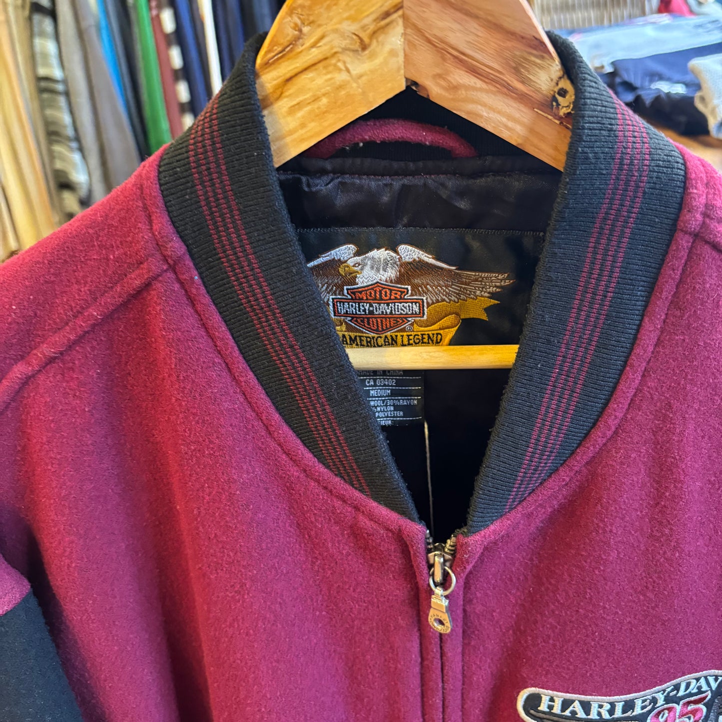 Harley Davidson Bomber Jacket Red (Medium)