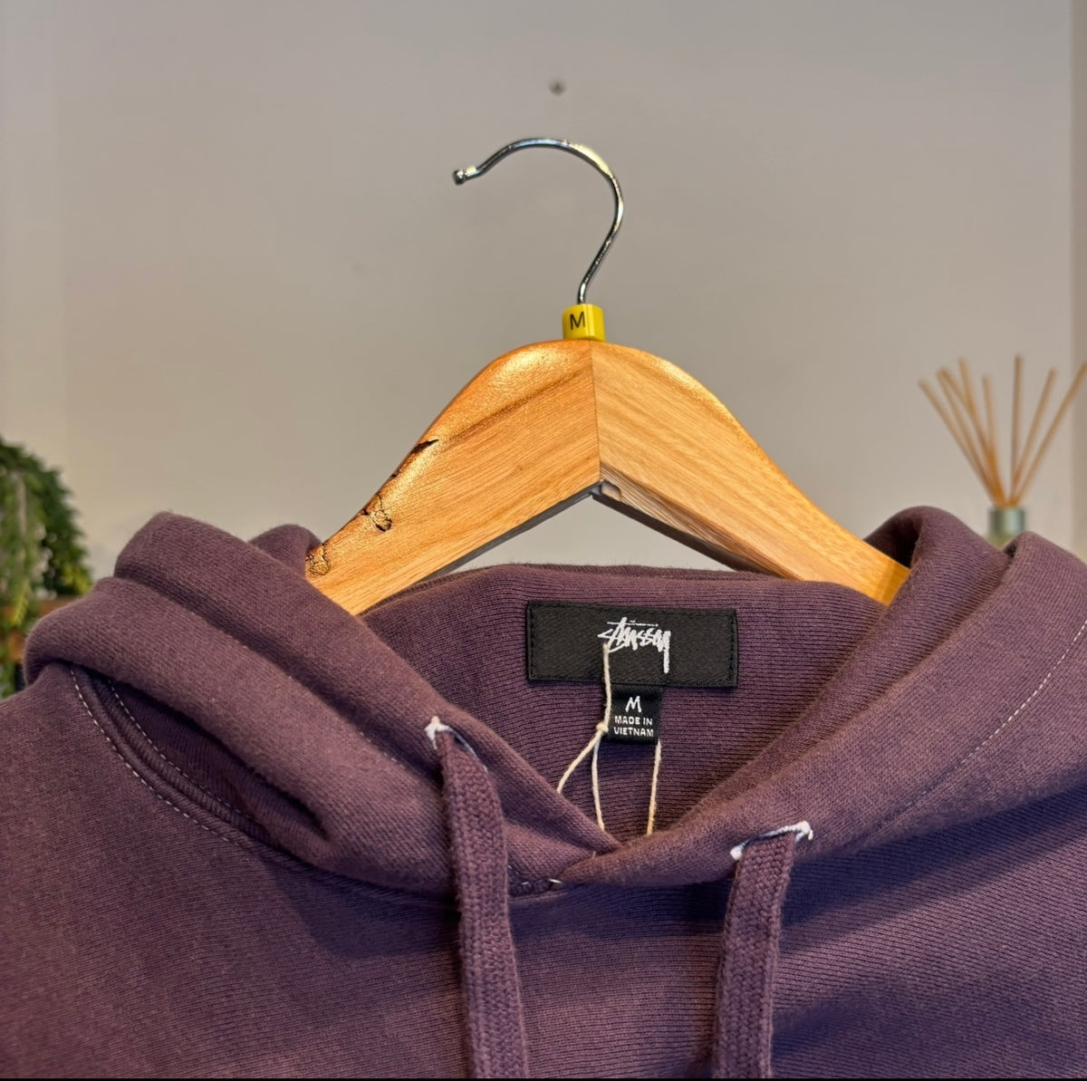 Stussy 8 Ball Applique Hoodie Purple (Medium)