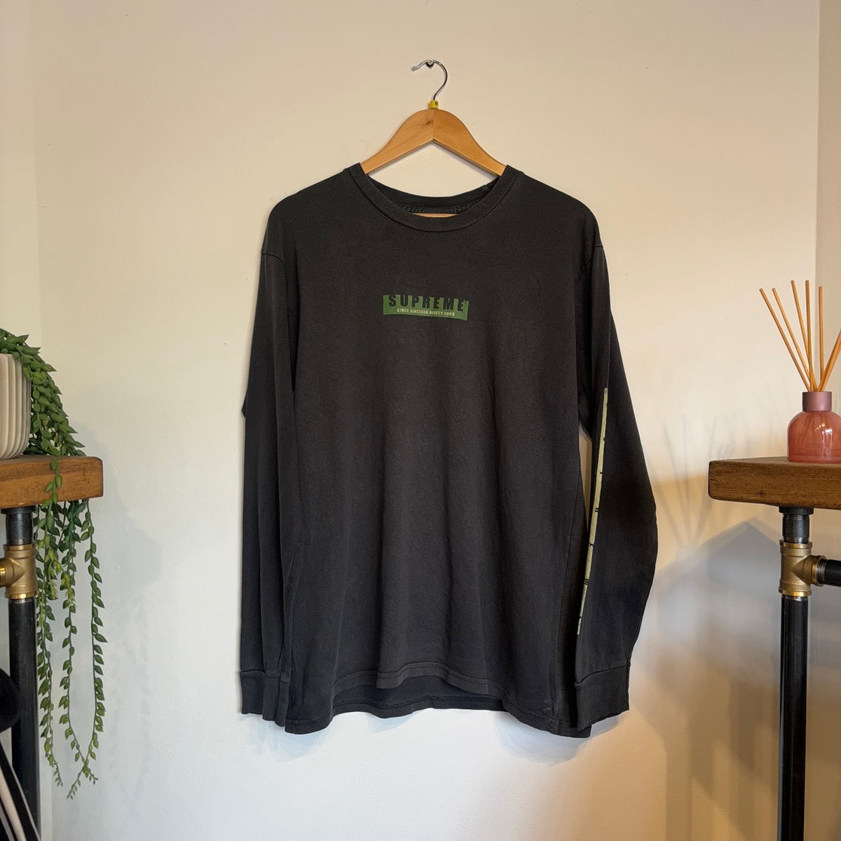 Supreme FW18 1994 L/S T-Shirt Black (Medium)