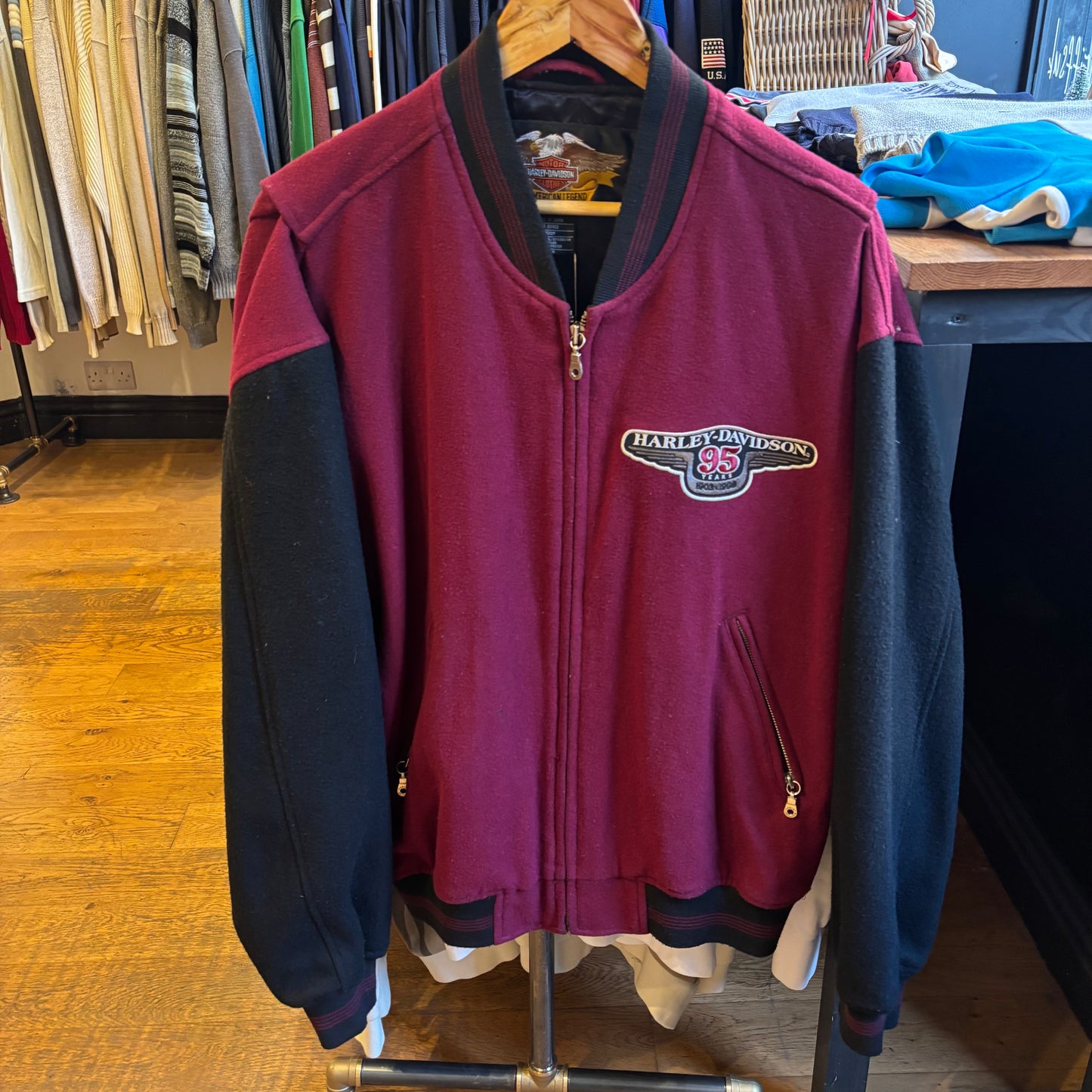 Harley Davidson Bomber Jacket Red (Medium)