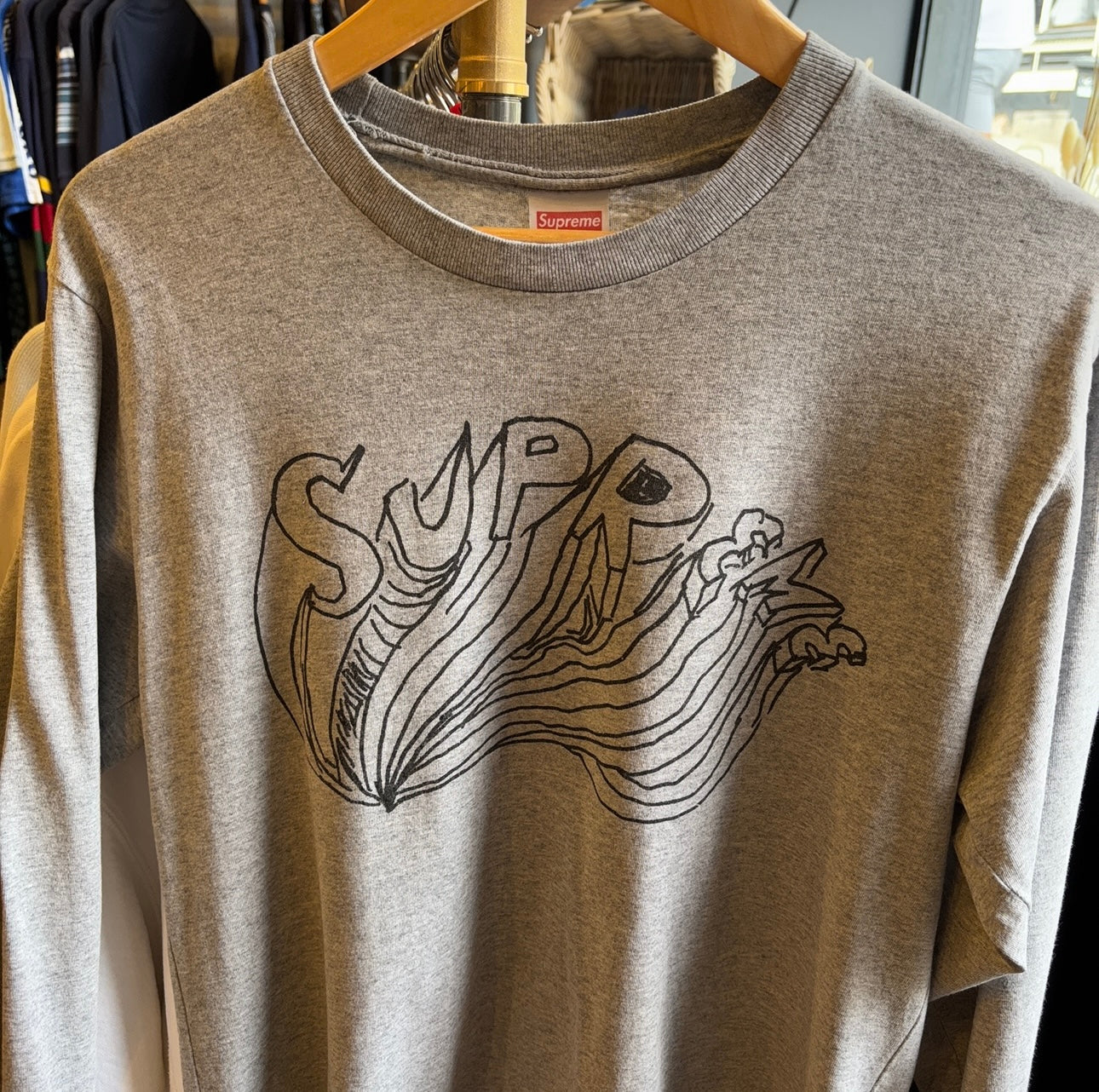 Supreme SS15 Daniel Johnston Graphic T-Shirt Grey (Medium)