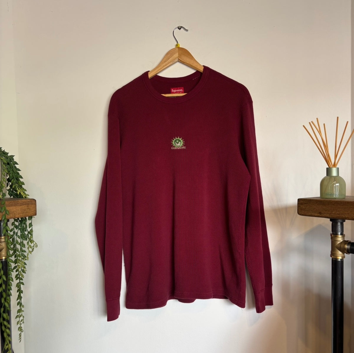 Supreme FW18 Vampire Waffle Thermal Jumper Red (Medium)