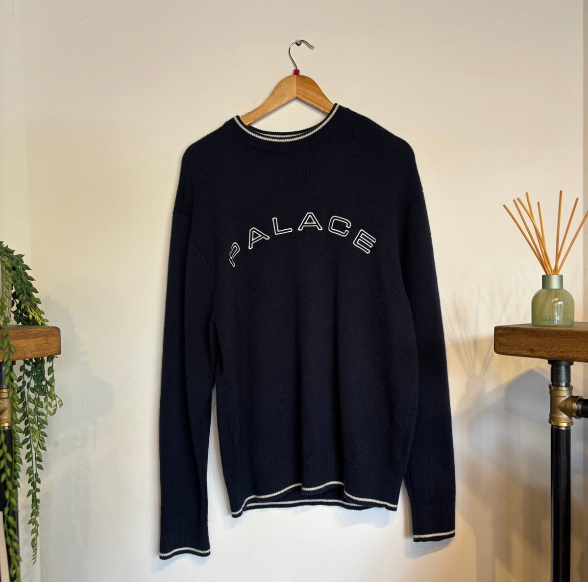 Palace SS24 Arc Pullover Knit Jumper Navy (Large)