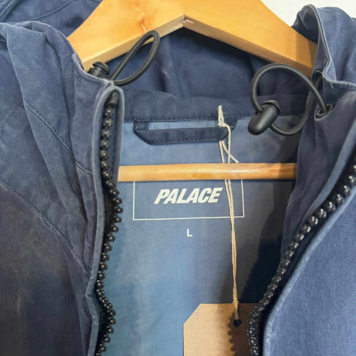 Palace FW20 Cell Net Zip Hooded Jacket Navy (Large)