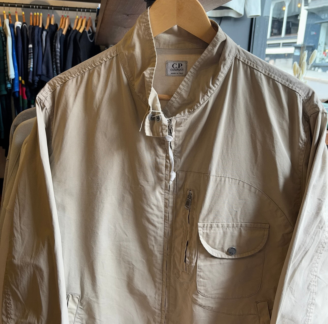 CP Company 2000's Harrington Style Jacket Cream (Medium)