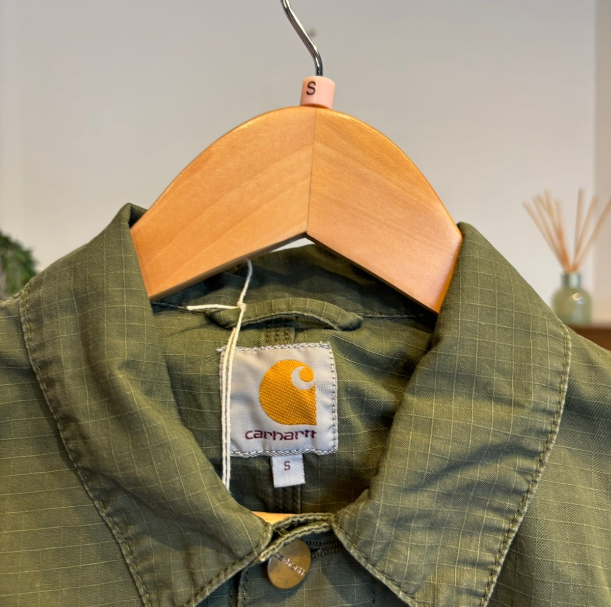 Carhartt Button Aviation Jacket Green (Small)