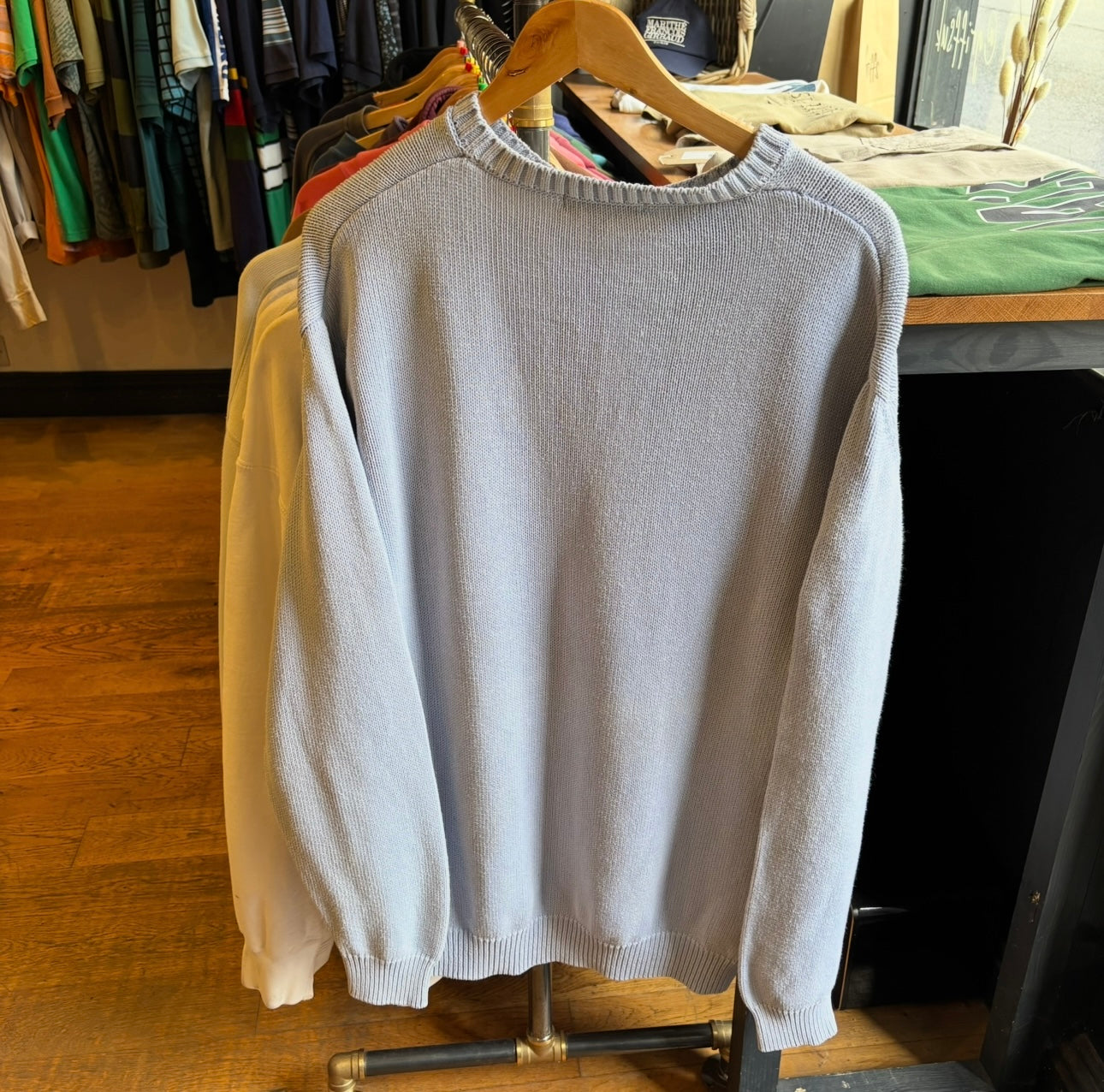 Burberry Pullover Knit Jumper Light Blue (XL)