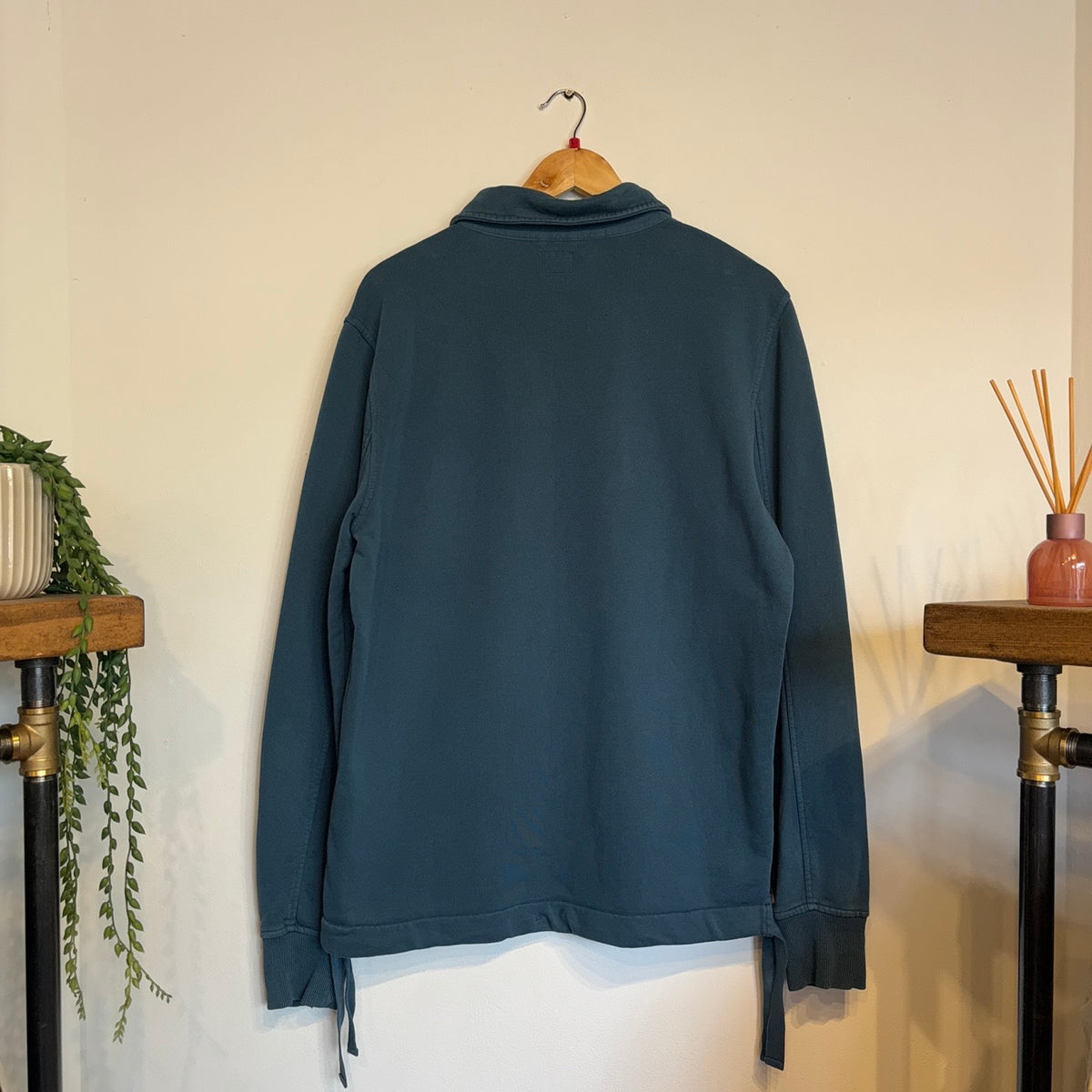 CP Company S/S 2014 Quarter Button Jumper Blue (Large)