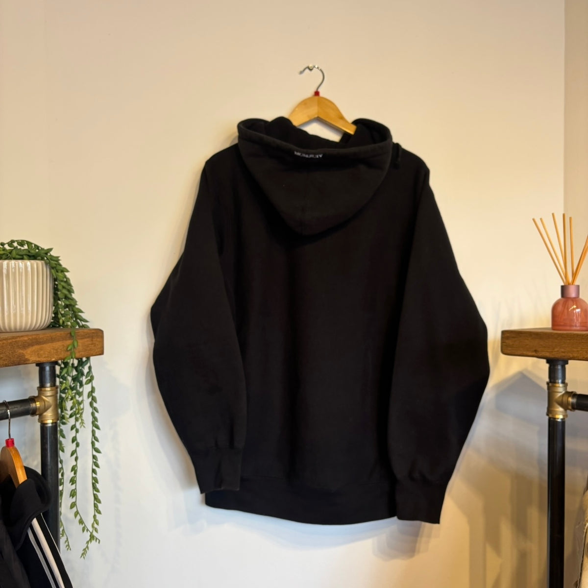 Supreme FW15 Chenille Script Hoodie Black (Large)
