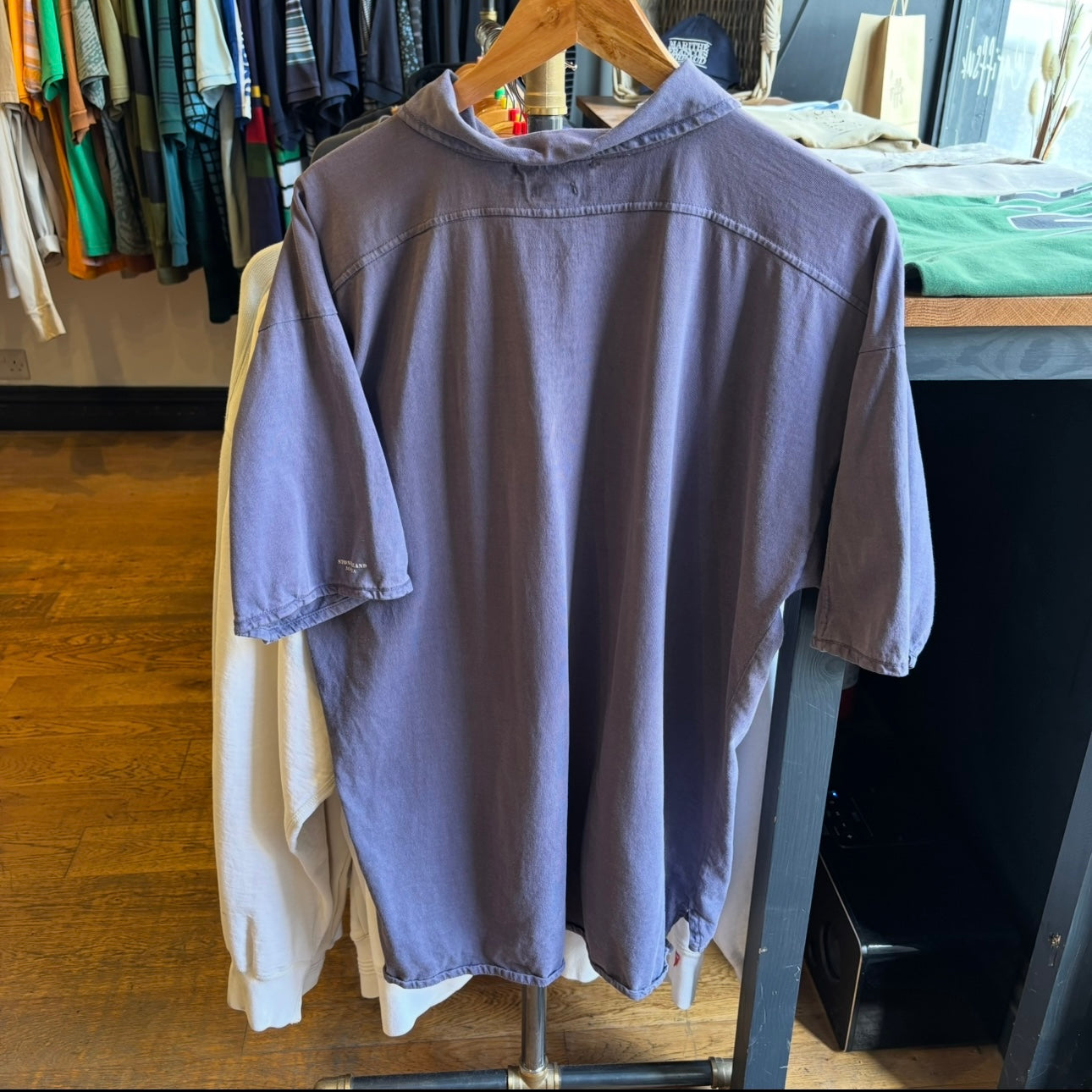 Stone Island Marina S/S 1996 Polo Shirt Blue (XL)