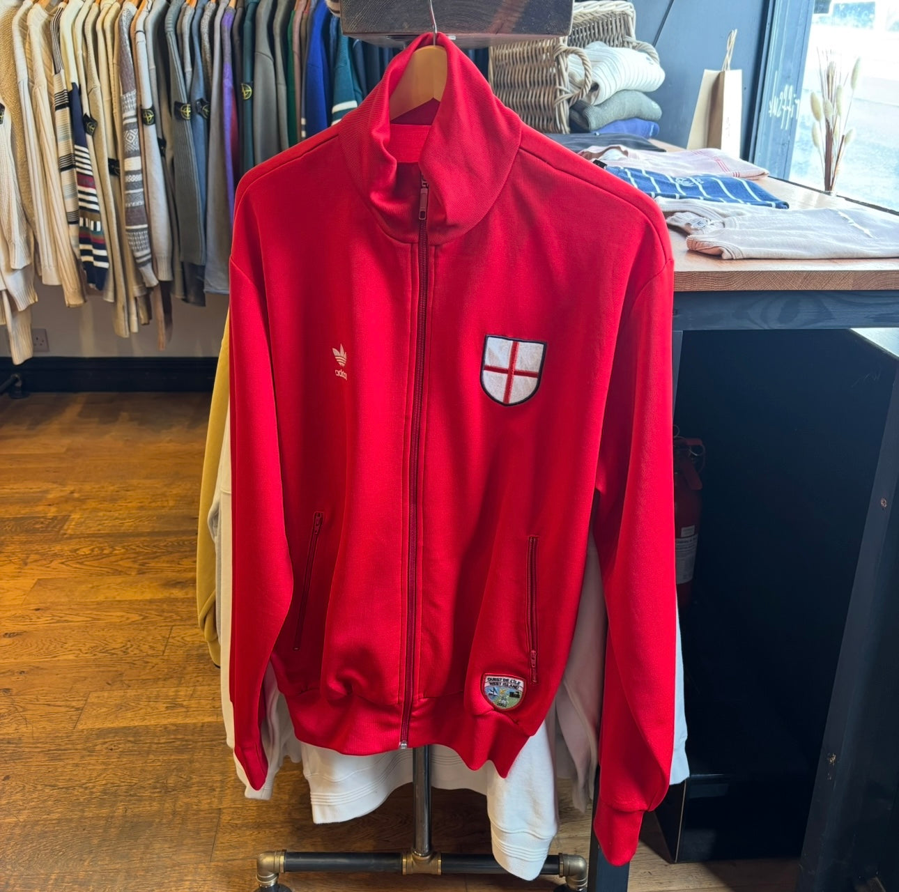 England Adidas 2006 World Cup Track Jacket Red (Large)