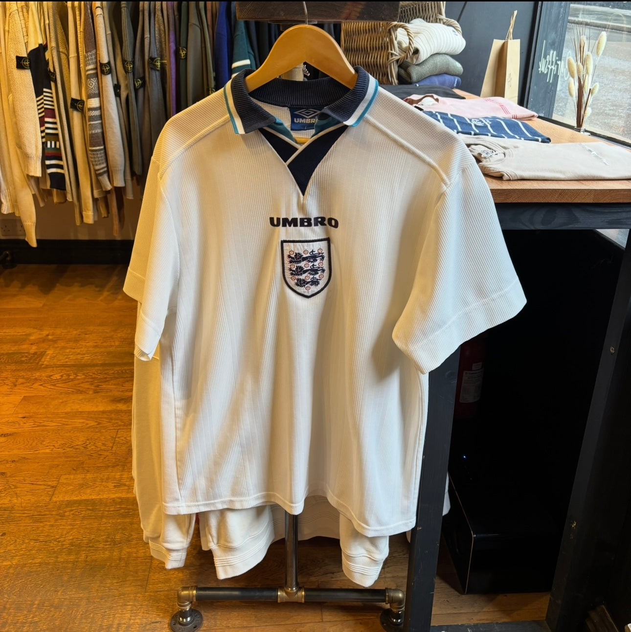England Umbro 1995/97 Home Shirt White (Large)