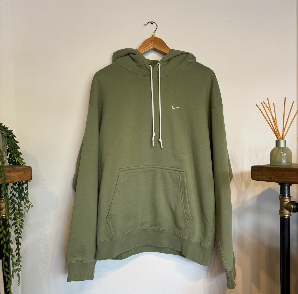 Nike NRG Solo Swoosh Oversized Hoodie Green (Medium)