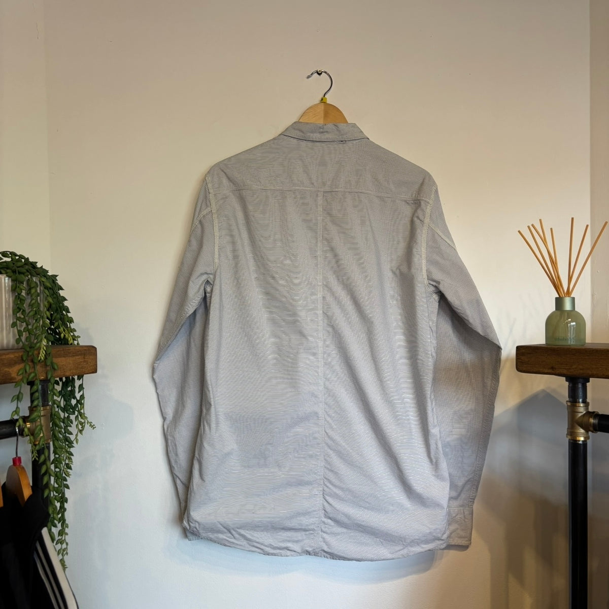 Stone Island Denims S/S 2009 Stripe Shirt White/ Blue (XL)