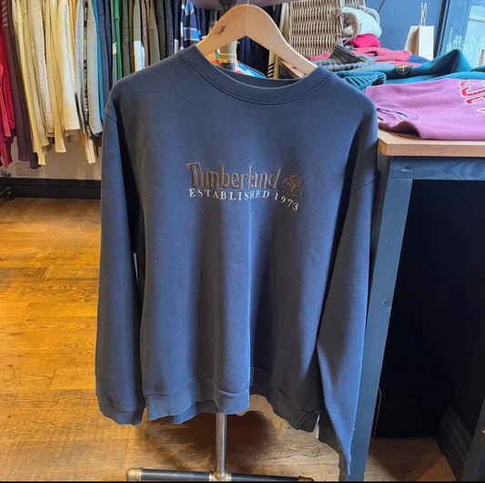 Timberland Weathergear Spellout Oversized Sweatshirt Navy (XL)