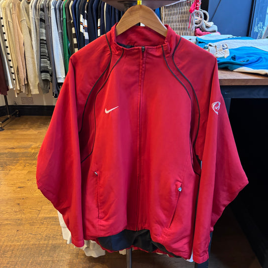Nike T90 Zip Up Track Jacket Red (Medium)