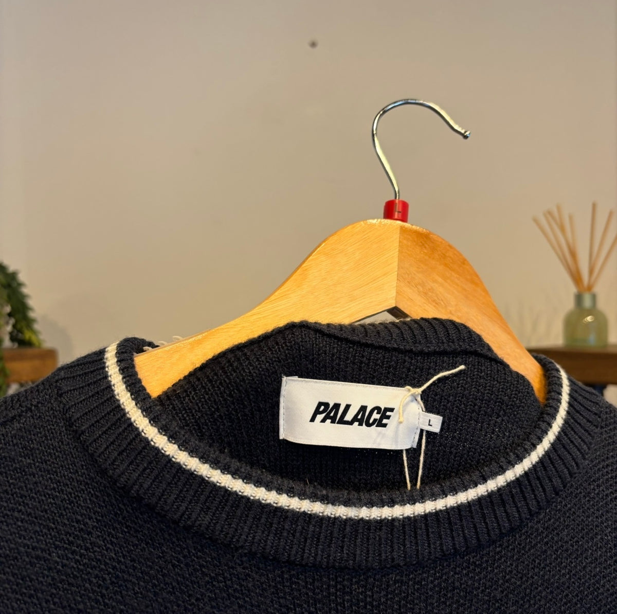 Palace SS24 Arc Pullover Knit Jumper Navy (Large)