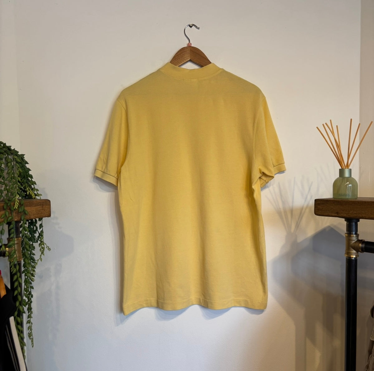 Lacoste Short Sleeve T-Shirt Pale Yellow (Medium)