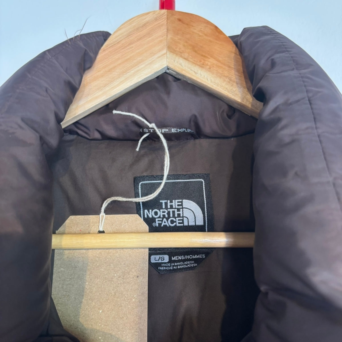 North Face 700 Nuptse Gilet Jacket Brown (Large)