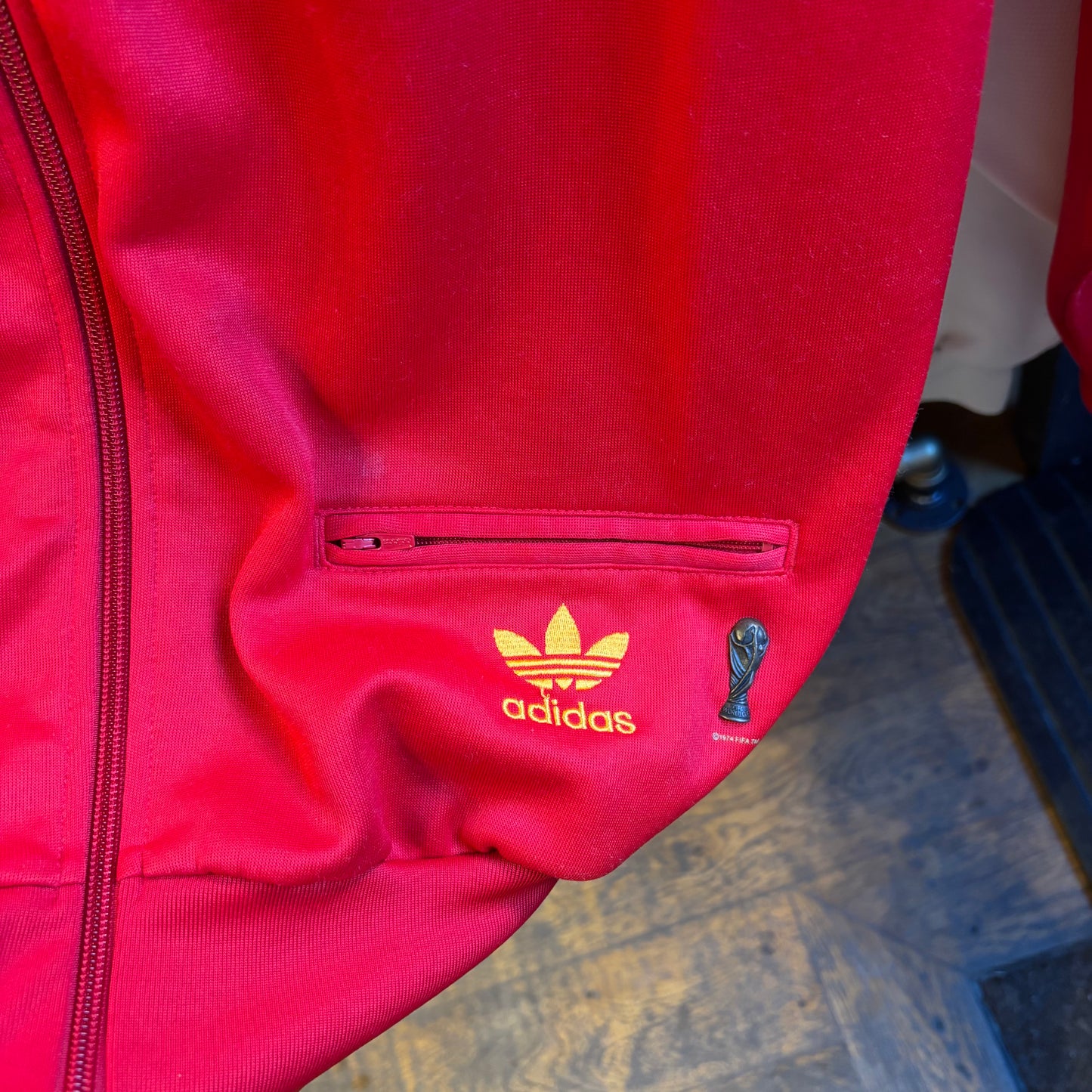 Spain Adidas 2006/07 Track Jacket Red (Medium)