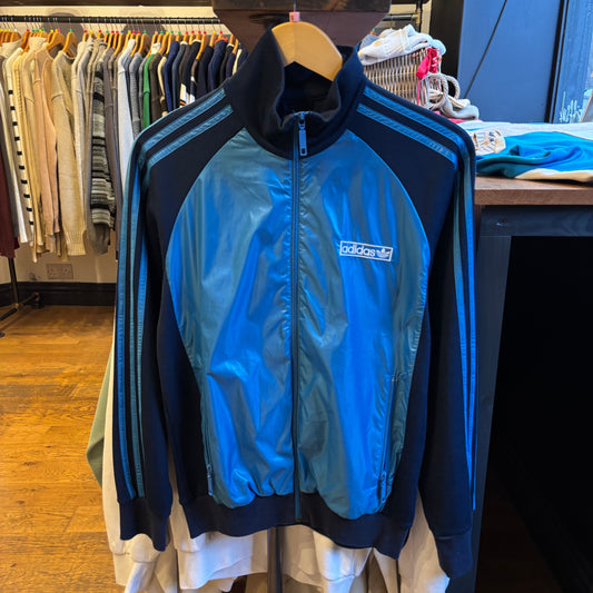 Adidas Zip Up Track Jacket Blue (Small)