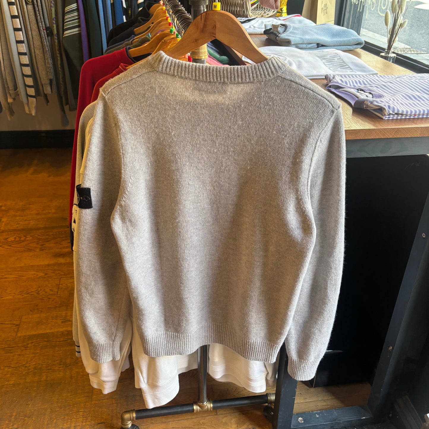 Stone Island F/W 2025 Pullover Knit Jumper Grey (Medium)