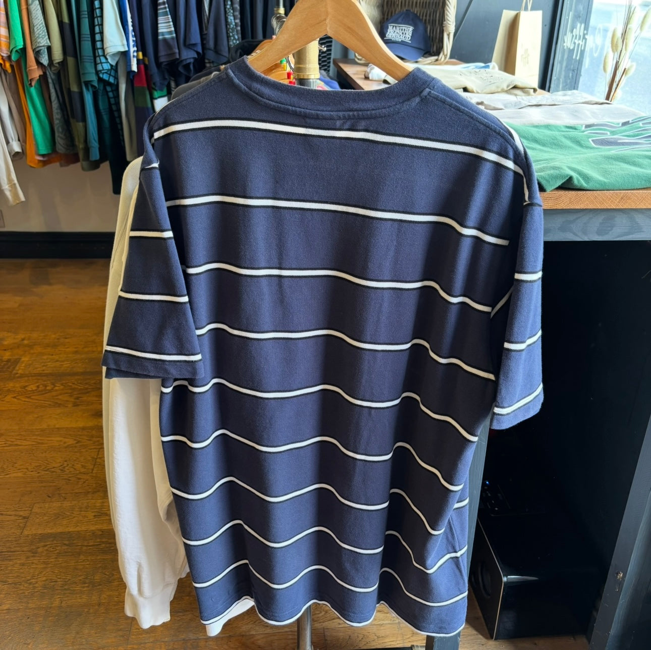 Palace SS24 Duo Stripe T-Shirt Navy (XL)