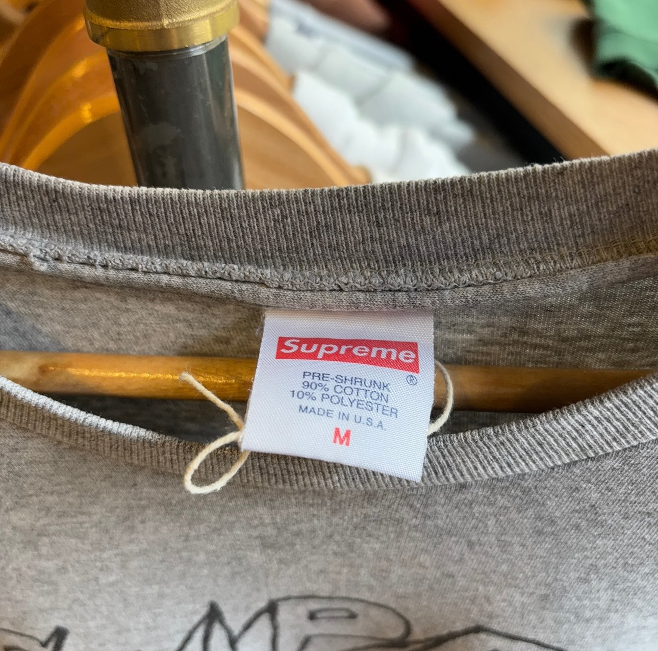 Supreme SS15 Daniel Johnston Graphic T-Shirt Grey (Medium)
