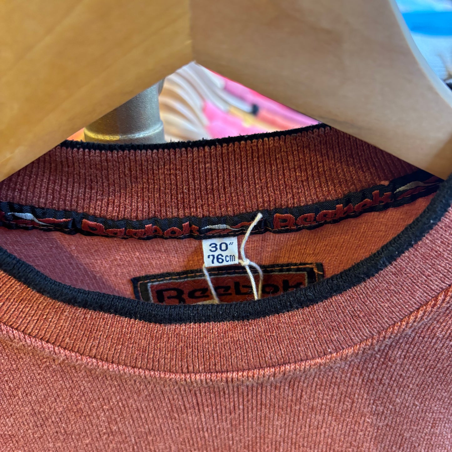 Reebok Big Logo Sweatshirt Orange (XXS)
