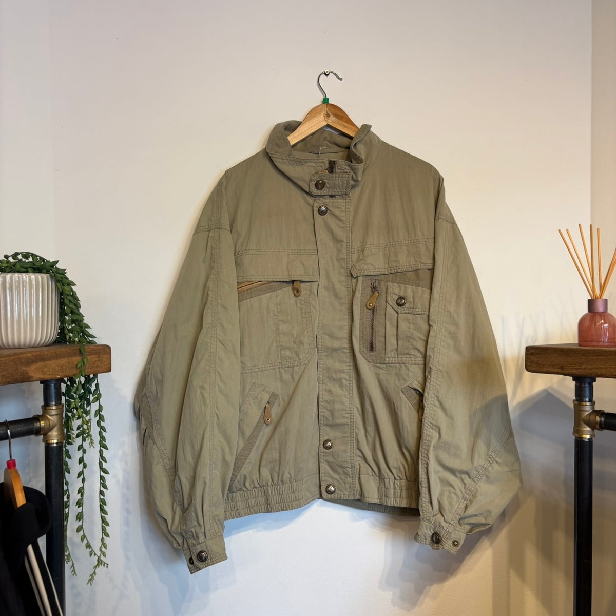 Melka Multi Pocket Utility Jacket Beige (XL)