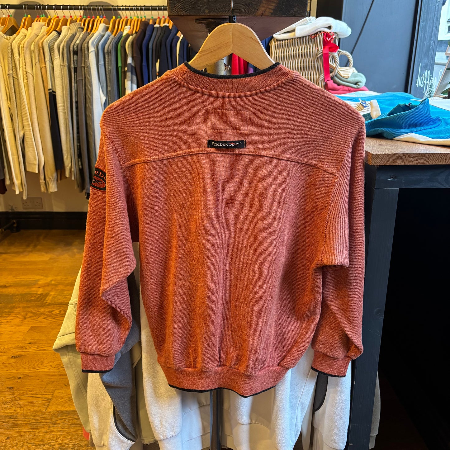 Reebok Big Logo Sweatshirt Orange (XXS)